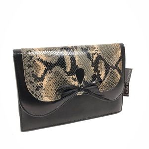 Monzo & Franco NWT Black Python Women's Purse